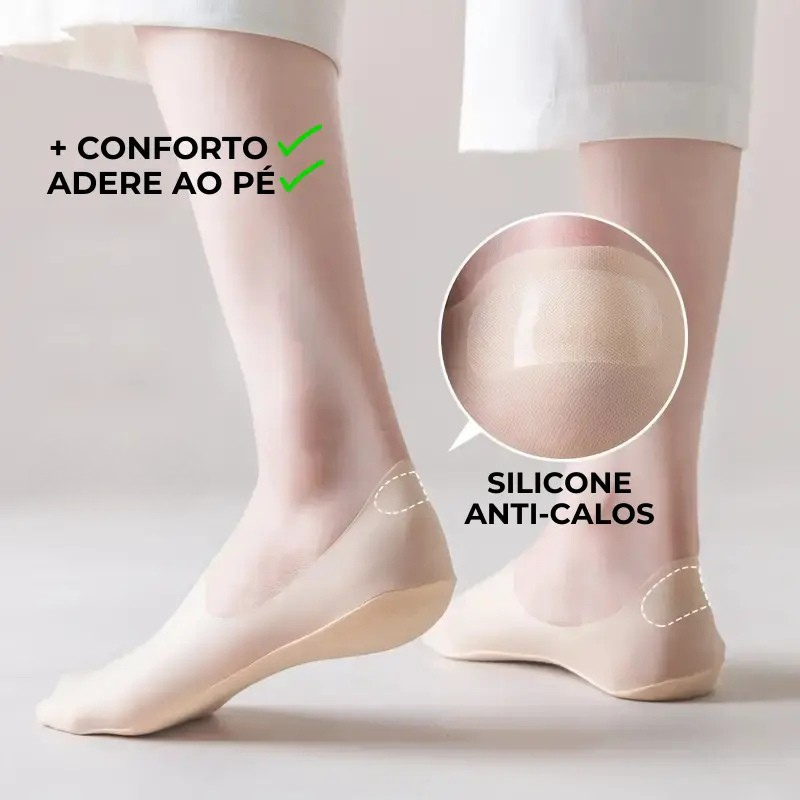 Meias Invisíveis Ortopédicas ConfortLife® -  [SOMENTE HOJE LEVE + 10 PARES]